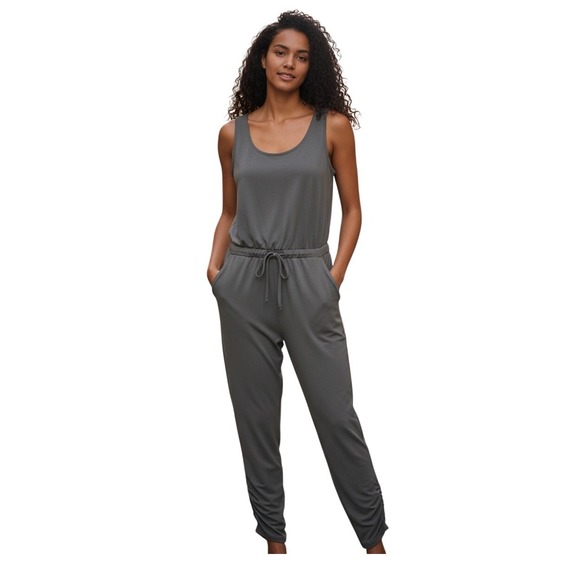 Prana Pants - Prana Grey Railay Jumpsuit XS, athleisure, travel, outdoors, functional, casual